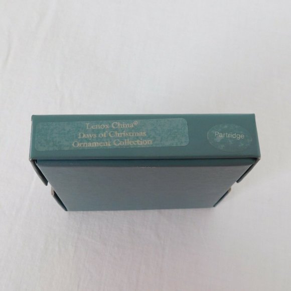 Lenox 12 Day Christmas Ornament Partridge Pear Tree Ceramic Original Box Vintage - Picture 7 of 7